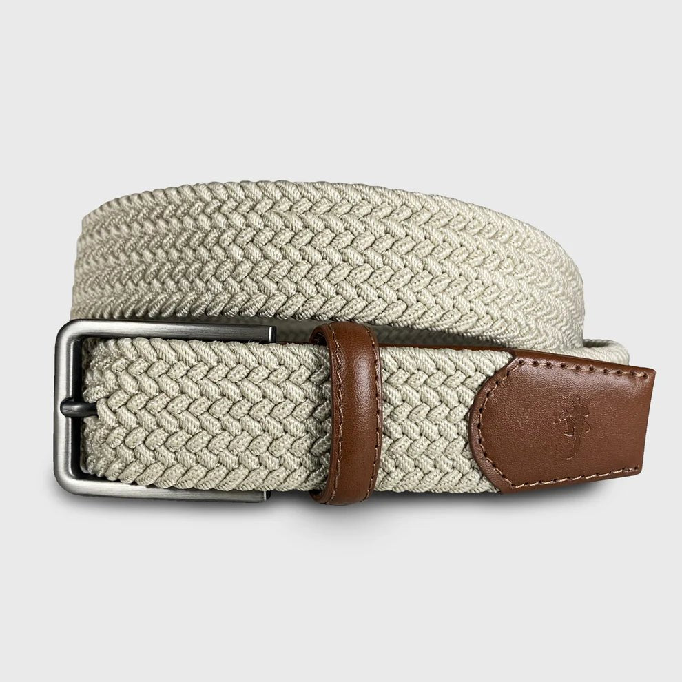 Khaki Woven Belt - Chatsworth Boutique