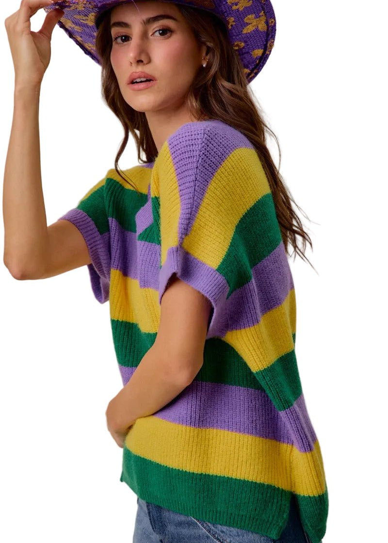 Krewe Stripe Sweater - Chatsworth Boutique