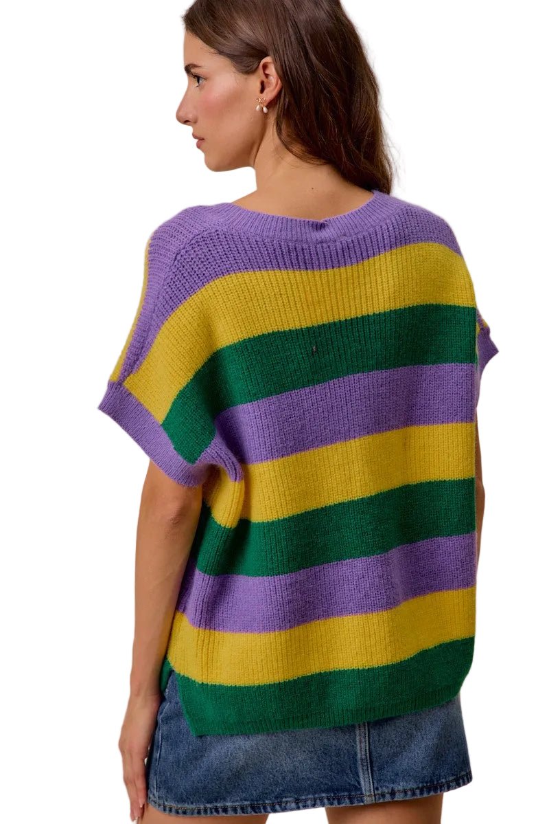 Krewe Stripe Sweater - Chatsworth Boutique