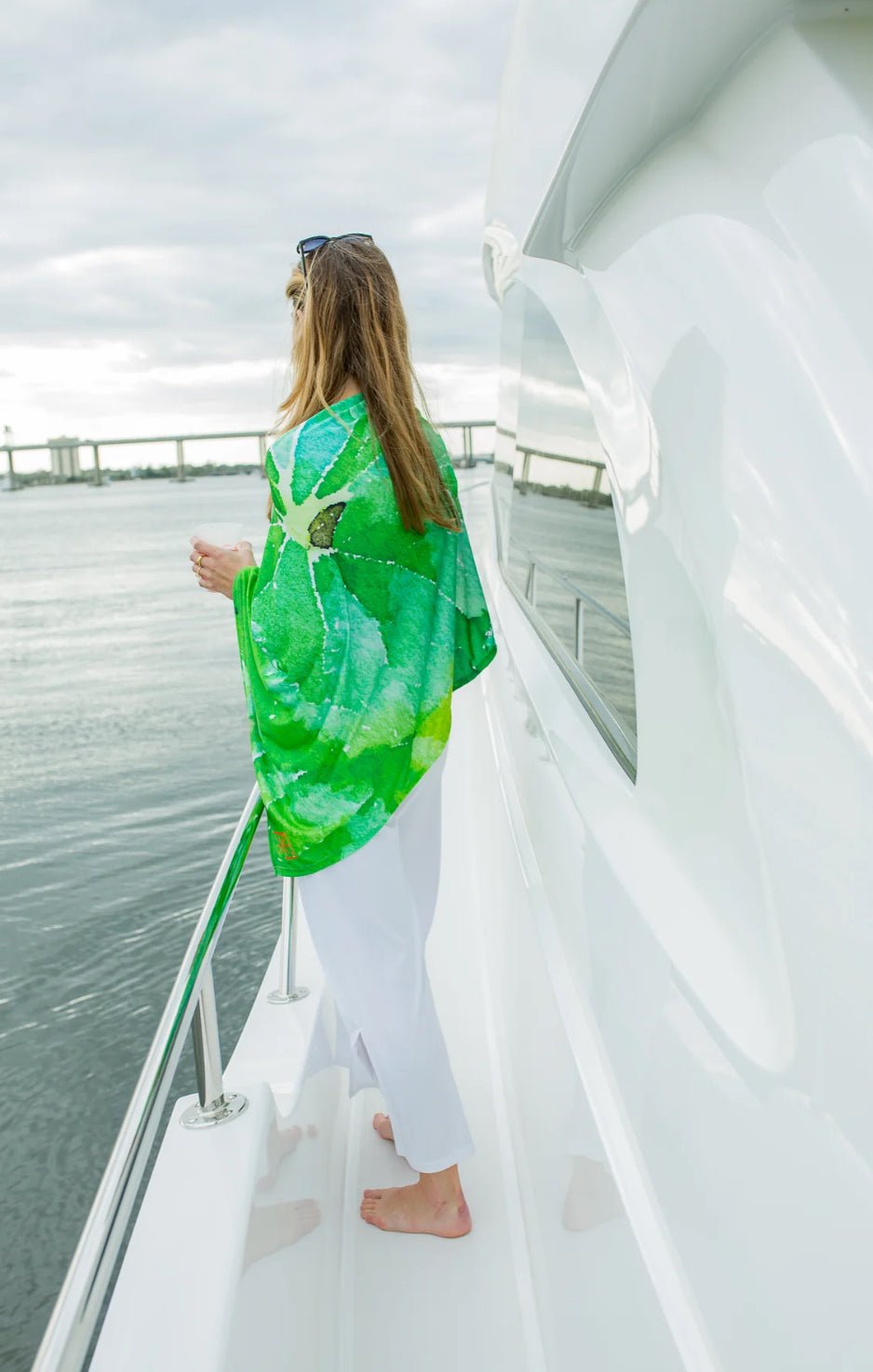 Leafy Green Party Poncho - Chatsworth Boutique