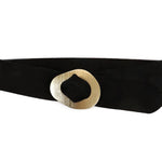 Leather Belt W/ Gold Buckle - Chatsworth Boutique