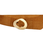 Leather Belt W/ Gold Buckle - Chatsworth Boutique