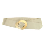 Leather Belt W/ Gold Buckle - Chatsworth Boutique