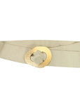Leather Belt W/ Gold Buckle - Chatsworth Boutique
