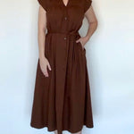 Linen Belted Midi Dress - Chatsworth Boutique