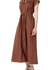 Linen Belted Midi Dress - Chatsworth Boutique