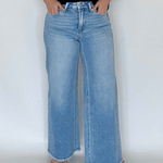 Lt. Denim Wide Leg Crop - Chatsworth Boutique