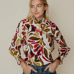 Gigi Blouse, Fall Palette, Detail - LaRoque