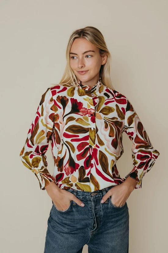 Gigi Blouse, Fall Palette, Detail - LaRoque