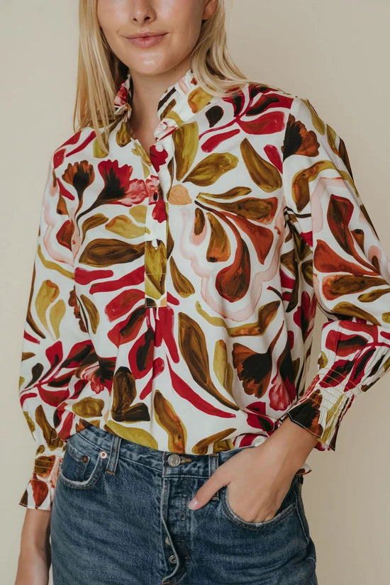 Gigi Blouse, Fall Palette, Back View - LaRoque