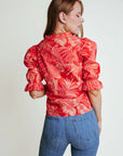 Betsy Blouse Orange Cabana