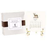 2027 Hunt Calendar with Easel, Maison de Papier - calendar on gold easel