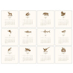 2027 Hunt Calendar, Maison de Papier - monthly illustration