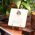 2027 Hunt Calendar, Maison de Papier - monthly illustration