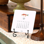 2027 Saltwater Fish Calendar, Maison de Papier - gamefish illustration