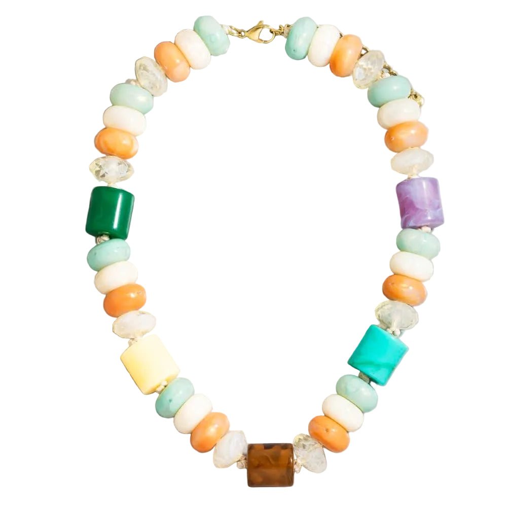 Marble Beaded Necklace - Chatsworth Boutique