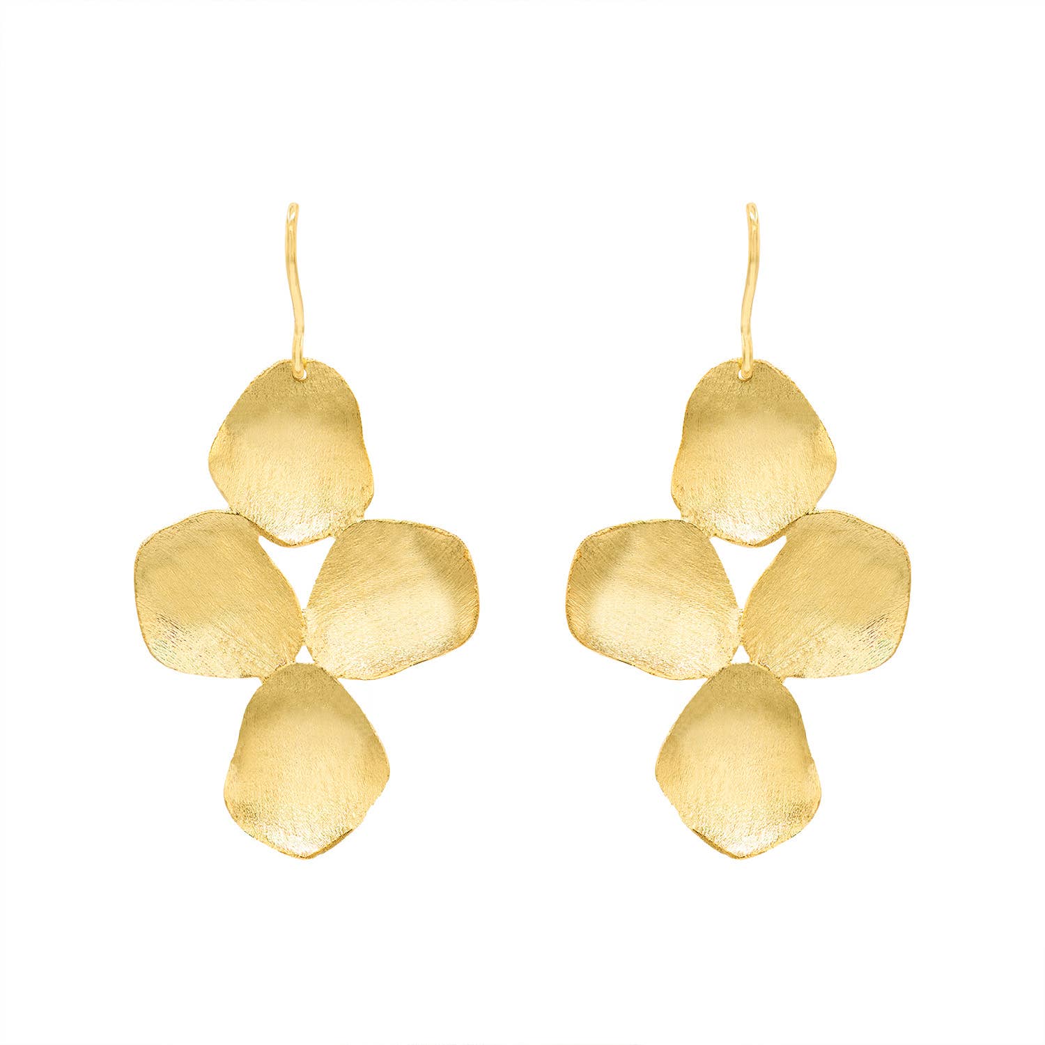 Akari Small Gold Chandelier Earrings, Marcia Moran - front view