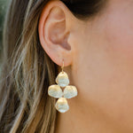 Akari Small Gold Chandelier Earrings, Marcia Moran - worn on model