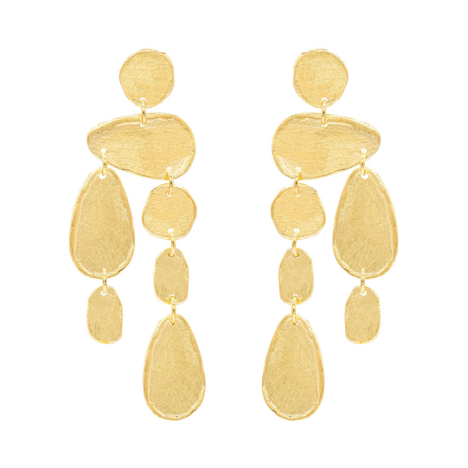 Julane Gold Coin Earrings, Marcia Moran - front view