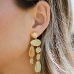 Julane Gold Coin Earrings, Marcia Moran - worn on model