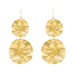 Odette Gold Statement Earrings, Marcia Moran - front view