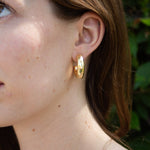 Vista Hoops, Marcia Moran - worn on model