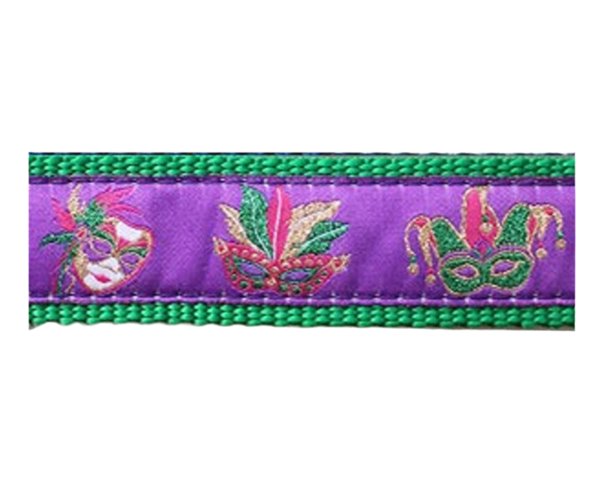 Mardi Gras Mask Dog Collar - Chatsworth Boutique