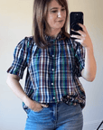 Marnie Blouse Ivy Plaid - Chatsworth Boutique