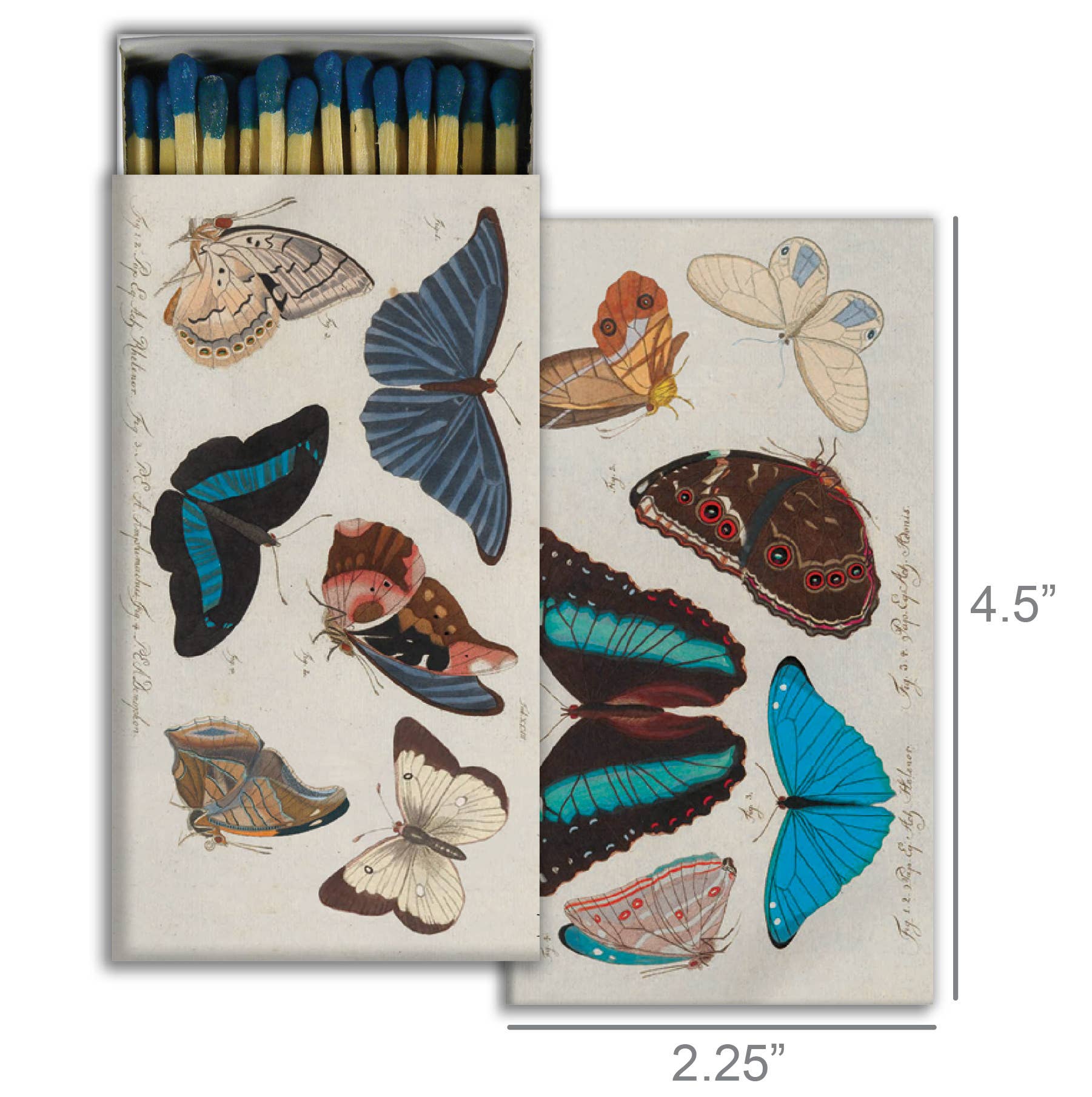 Matches - Blue Butterflies - Chatsworth Boutique