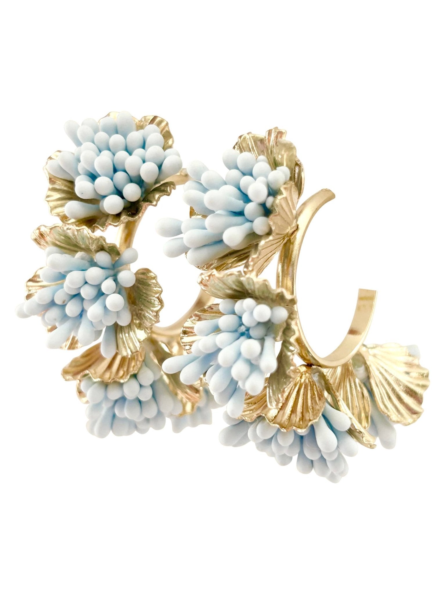Maxine Light Blue Hoop Earring - Chatsworth Boutique