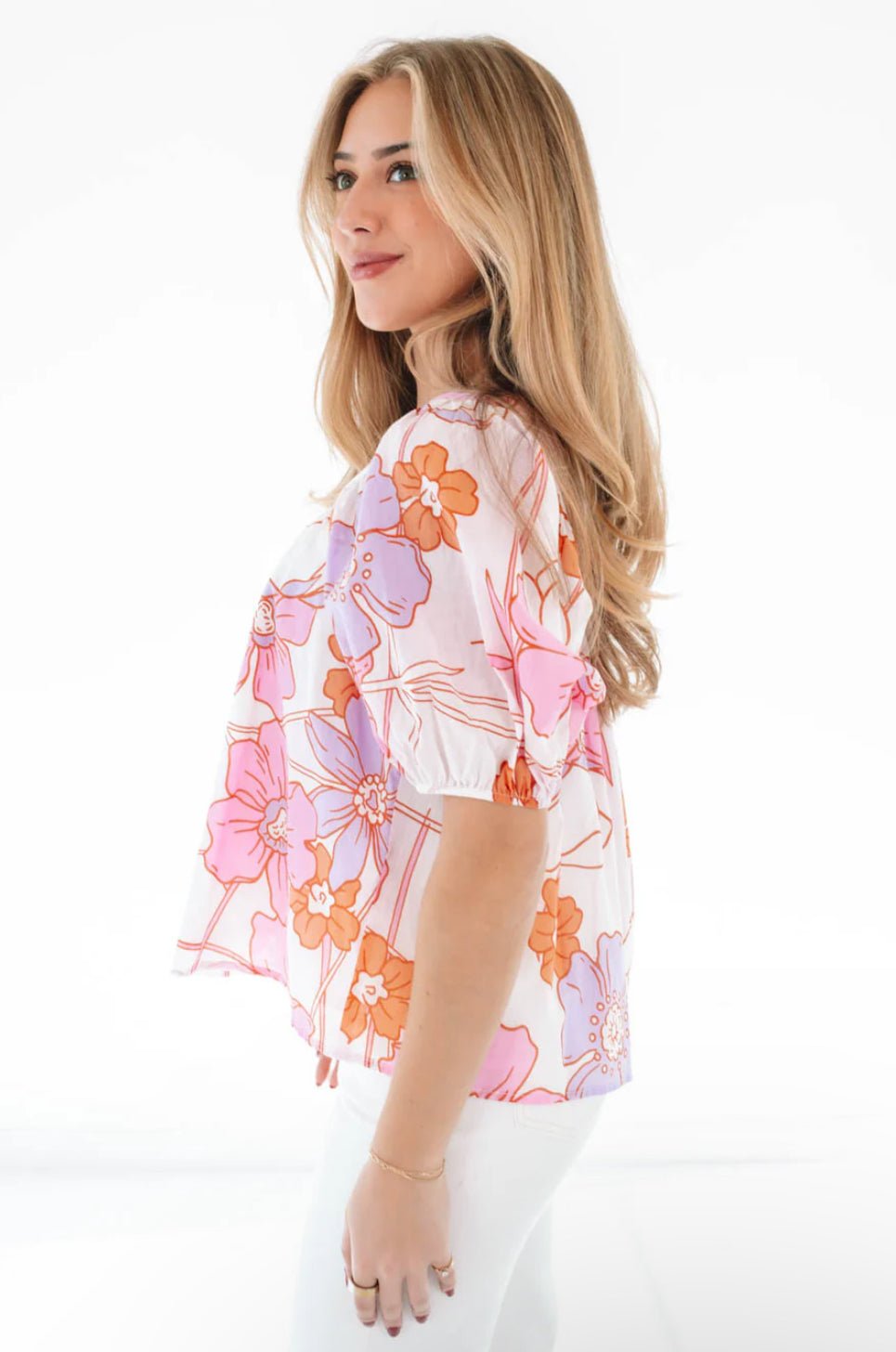 Mollie Puff Sleeve Top - Chatsworth Boutique