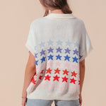 Multi Star Summer Sweater - Chatsworth Boutique