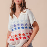 Multi Star Summer Sweater - Chatsworth Boutique