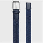 Navy Woven Belt - Chatsworth Boutique