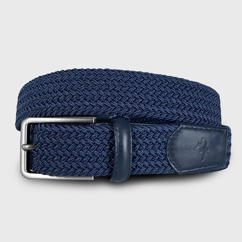 Navy Woven Belt - Chatsworth Boutique
