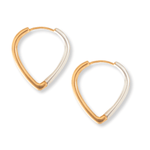 Nora Two - Tone Hoops - Chatsworth Boutique