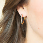 Nora Two - Tone Hoops - Chatsworth Boutique