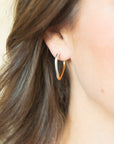 Nora Two - Tone Hoops - Chatsworth Boutique