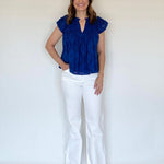 Olene Blouse Lake Blue - Chatsworth Boutique
