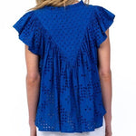 Olene Blouse Lake Blue - Chatsworth Boutique