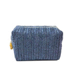 On Board Straw Cosmetic Bag Indigo - Chatsworth Boutique