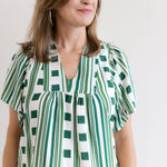 Ophelia Dress Green Check - Chatsworth Boutique