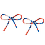 Patriotic Bow Earrings - Chatsworth Boutique