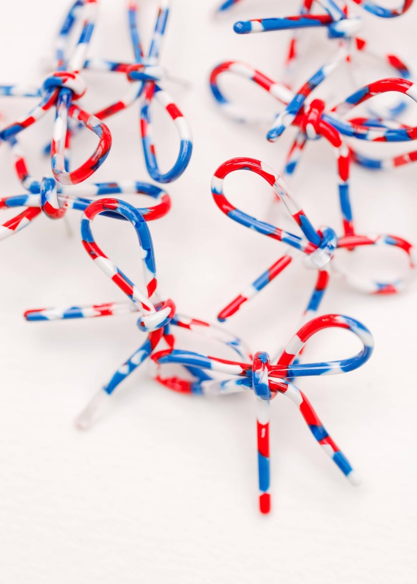 Patriotic Bow Earrings - Chatsworth Boutique