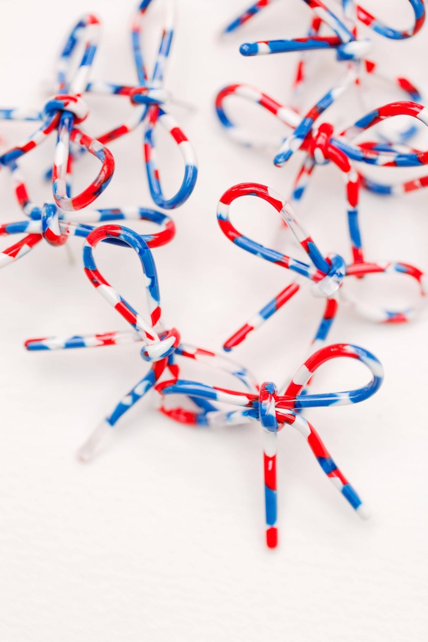 Patriotic Bow Earrings - Chatsworth Boutique
