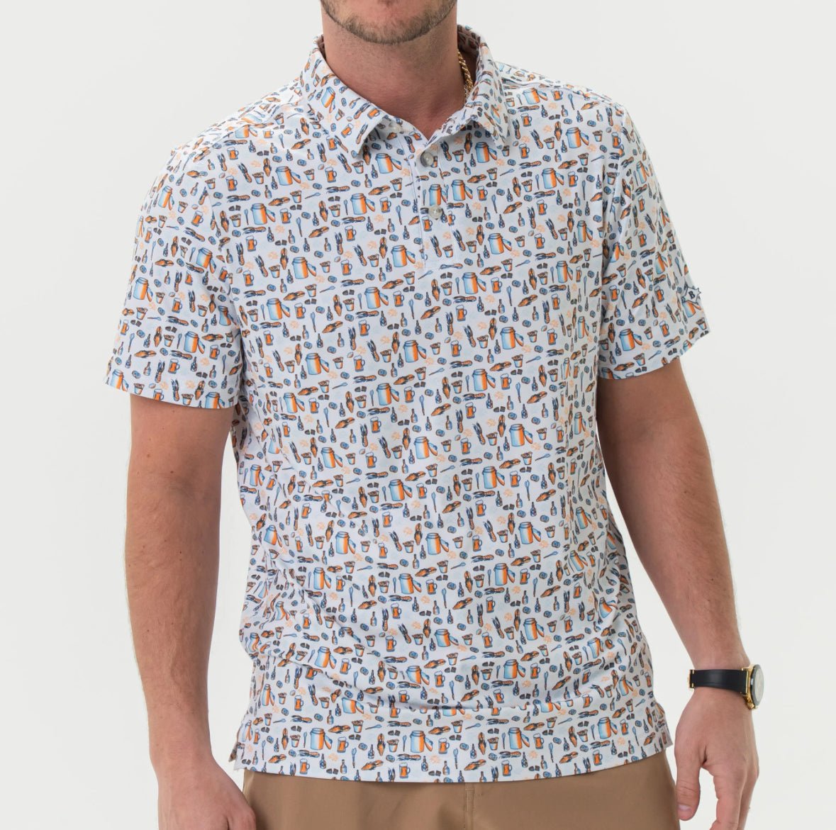 Perf. Button Down Crawfish Boil - Chatsworth Boutique
