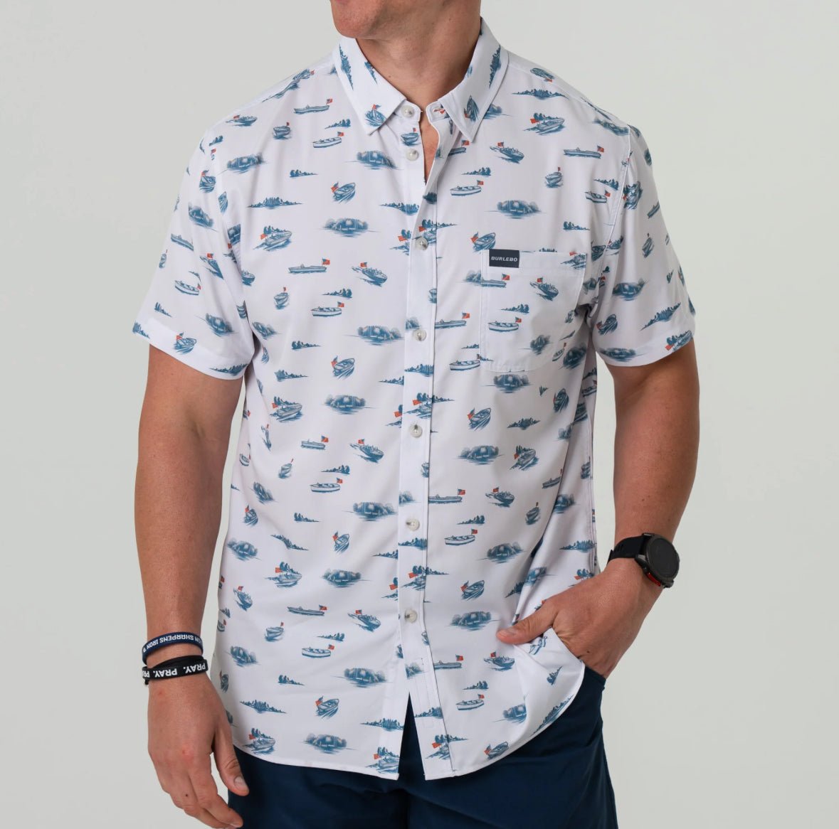 Perf. Button Down Lake Weekend - Chatsworth Boutique
