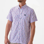 Perf. Button Down Old Glory - Chatsworth Boutique