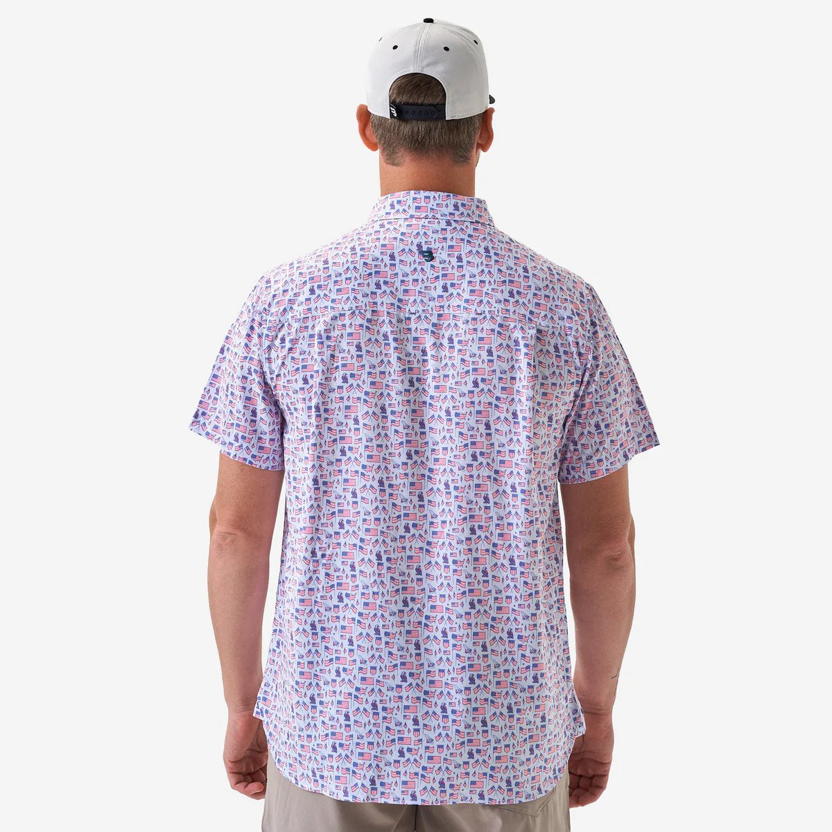 Perf. Button Down Old Glory - Chatsworth Boutique