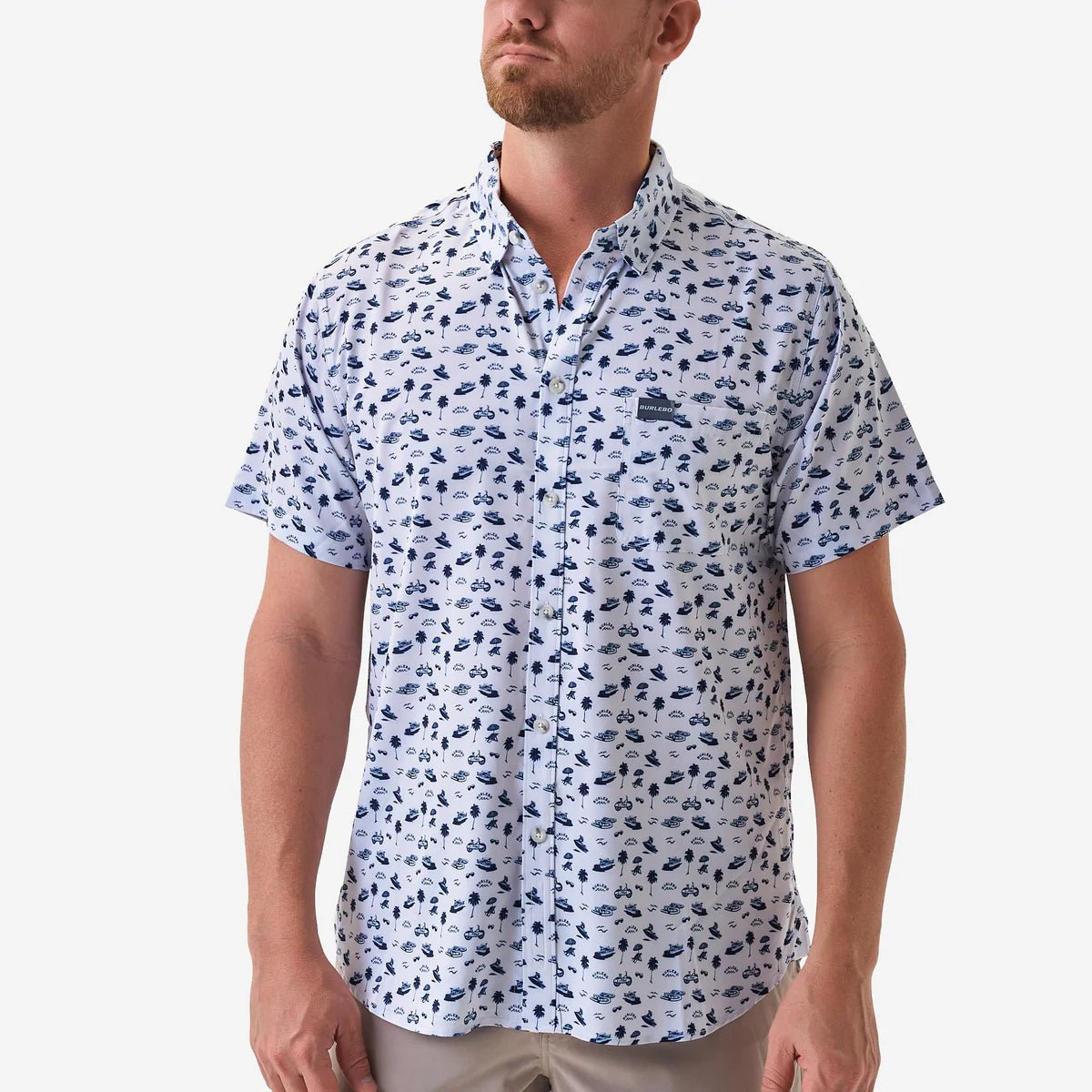 Perf. Button Down On The Water - Chatsworth Boutique